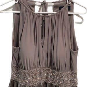 R&M Richards Champagne Colored Dress Size 8